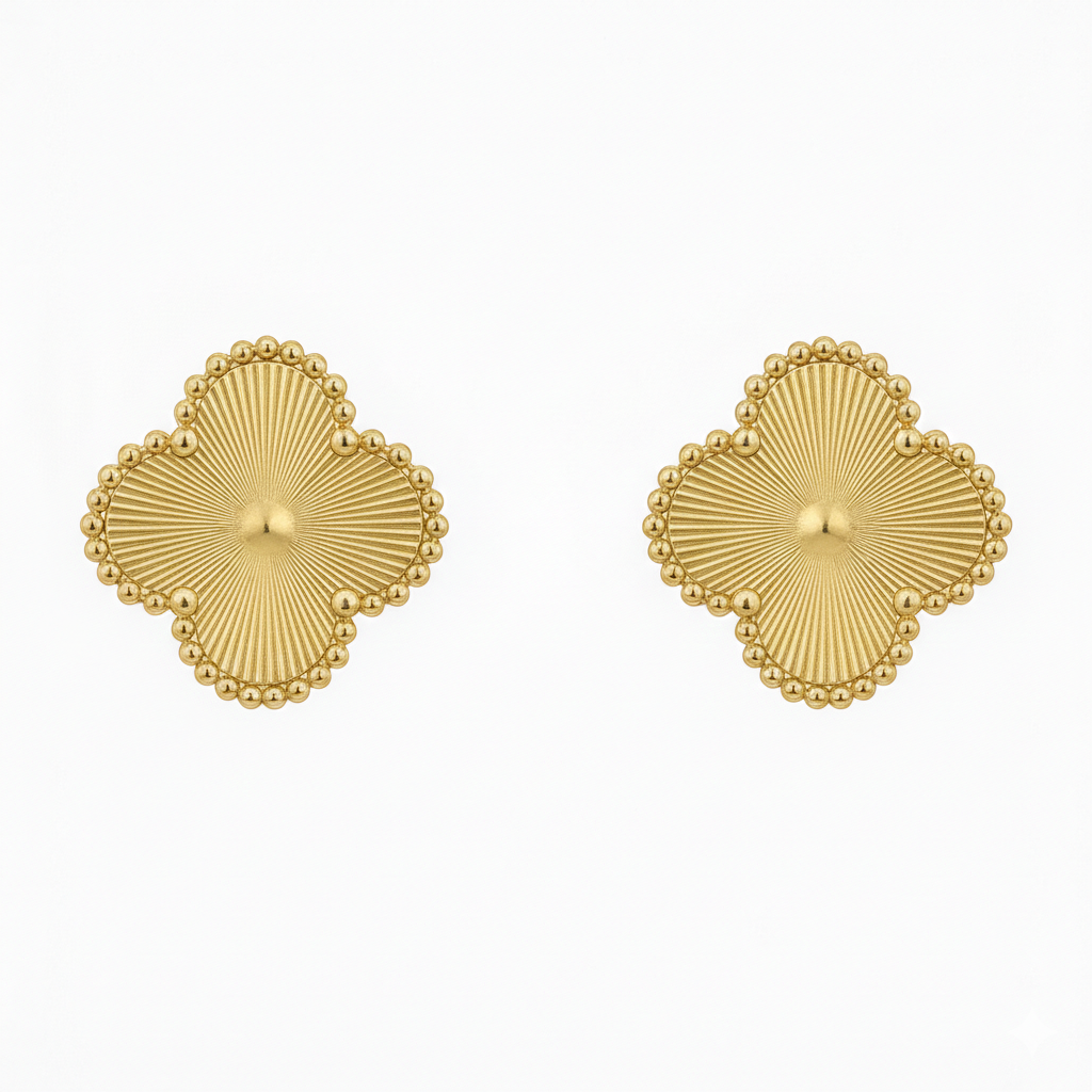 Aros estilo Van Cleef – Oro 🍀