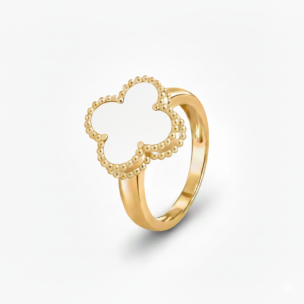 Anillo estilo Van Cleef –  Oro 🍀